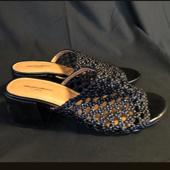 Black Cloudwalkers Slides Size 10W - Picture 2 of 7